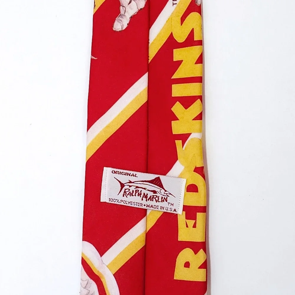 Ralph Marlin Washington Redskins Neck Tie Vintage 1990 NFL Football